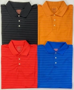 Men's Big & Tall Foundry Active Division Quick-Dri Striped Polo Shirt - Picture 1 of 5