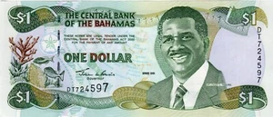 Billete Bahamas P69 1 dólar 2001 - Imagen 1 de 2