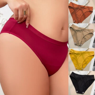 Pack Of 5 Womens Sexy Panties Briefs High Cut Underwear Lady Lingeries Plus Size - Image 1 of 4
