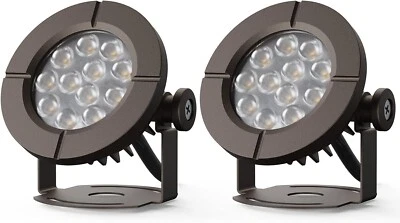 GOODSMANN LED Luces Estanque 2PK Baja Tensión 6W 580 lúmenes 3000K IP68 Acabado Bronce Foto 1 de 4