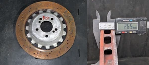 19-21 BMW F87 M2 COMPETITION REAR LEFT BRAKE ROTOR 380X28 ±26.5 MM - Picture 1 of 5