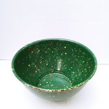 Rachael Ray Garbage Bowl Green Melamine Rare Speckled 10" Mixing Bowl Vintage