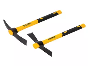 Roughneck Mattock Pick Axe x2 Taglierina Manico Fibra di Vetro Giardino Giardinaggio ROU64015 - Foto 1 di 5