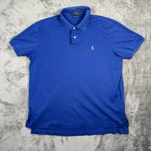 Polo Ralph Lauren Shirt Men's Large Pima Soft Touch Short Sleeve Flesh Pony - Picture 1 of 6