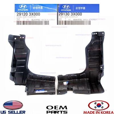 Juego de 2 protectores contra salpicaduras de motor originales izquierda y derecha ⭐OEM⭐ Elantra 2011-2013 Foto 1 de 3