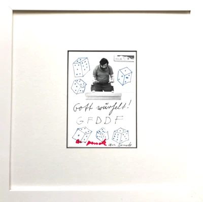 A.R. PENCK  Gott würfelt!  HAND-SIGNIERT, signed + Rahmen - Bild 1 von 4