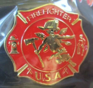 FIREFIGHTER ANGEL PIN - MADE BY GUNZ - BRAND NEW - Picture 1 of 3