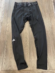 Mens Adidas Tech Fit Spandex Tights Wrestling Compression Pants Black Medium - Picture 1 of 1