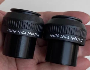 1 par de oculares usados buenos microscopio Leica 16x / 16 10447132 #envío gratuito - Imagen 1 de 3