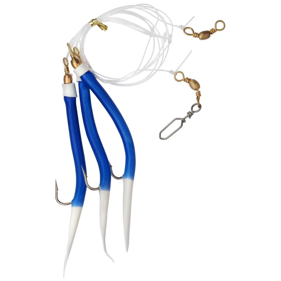 Shakespeare Salt Gummi Makk Rig Größe 5/0 blau - Bild 1 von 1