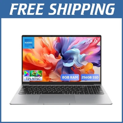 Portátil 15.6" Win 11, 8GB RAM 256GB SSD, Procesador Celeron Foto 1 de 4