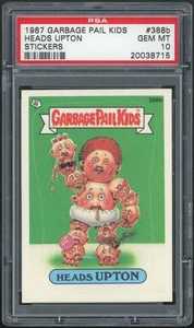 1987 Topps Garbage Pail Kids 10th Series #388b Heads Upton PSA 10 GEM MINT Os10 - Picture 1 of 2