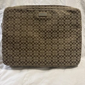 Housse pour ordinateur portable Coach marron - Photo 1/4