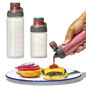 Plastic Squeeze Sauce Bottle Tomato Catchup Dispenser Kitchen Tools - Picture 1 of 10