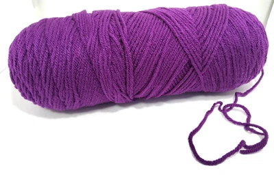 Vintage Yarn Skein Missing Label 7.2 Oz PURPLE - Image 1 of 3