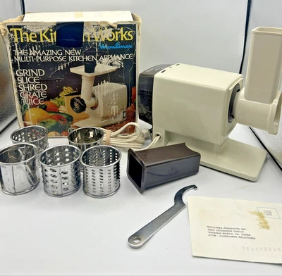 Moulinex The Kitchen Works Deluxe Model Food Processor Incomplete Works Well - Image 1 of 4