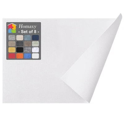 Faux Leather Heat Resistant Placemats for Dining Table Set of 8, Waterproof W... - Image 1 of 4