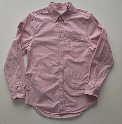 Camisa Oxford FIVE FOUR Manga Larga Con Botones Para Hombre Mediana Rosa Algodón Mickey Foto 1 de 4