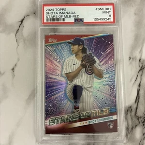 2024 Topps Update - Stars of Mlb Red #SMLB81 Shota Imanaga /75 RC PSA 9 Low Pop - Picture 1 of 1