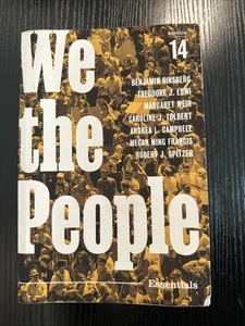 We the People 14TH Edition Paperback Ginsberg  Lowi Free Shipping - Picture 1 of 2