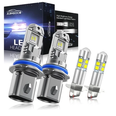 For Dodge Shadow 1990-1994 9004 H3 LED Headlight Hi/Lo Fog Beam White Bulbs 240W - Изображение 1 из 4