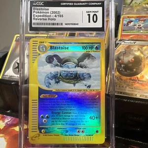 Blastoise 4/165 Expedition Reverse Holo CGC 10 GEM MINT UK SELLER - Picture 1 of 3