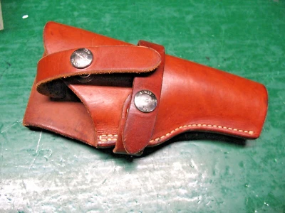 FUNDA DE CUERO TOSTADO GEORGE LAURENCE CO. 591-24 PORTLAND OREGON DIESTRO Foto 1 de 4