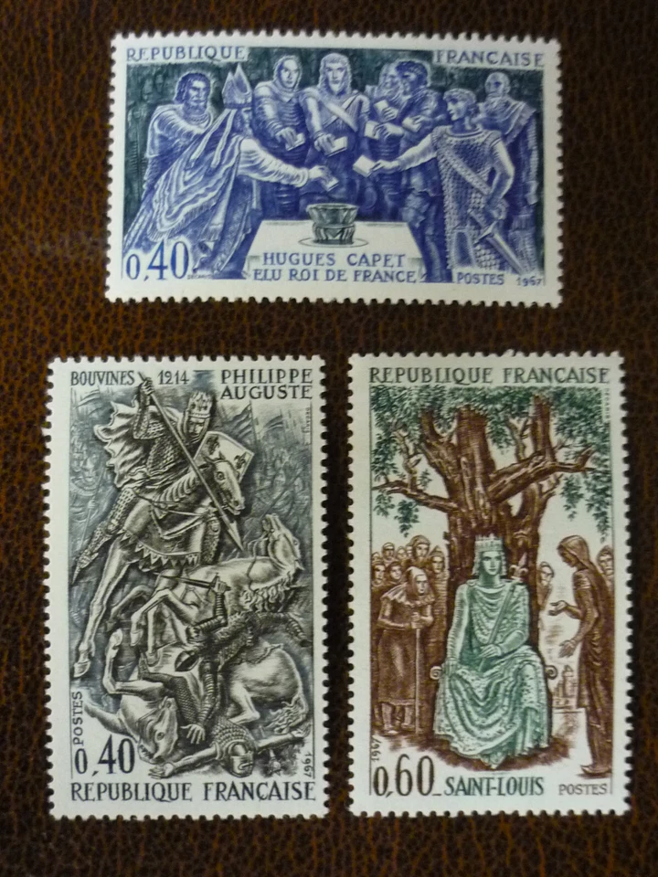 France 1967 HISTORY OF FRANCE set of 3 (2nd )vf MINT NEVER hinged SG 1769-1771 - Image 1 of 1
