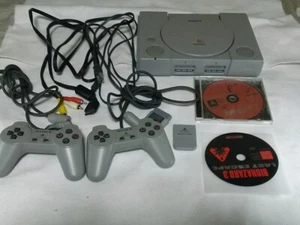 Sony playstation PS1 Console SCPH-5500 NTSC-J Japan + BIOHAZARD 3 etc. +memory - Picture 1 of 10