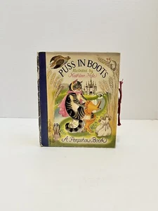 Vintage Puss in Boots Kathleen Hale A Peepshow Book 1951 Carousel Folding Books - Imagen 1 de 21