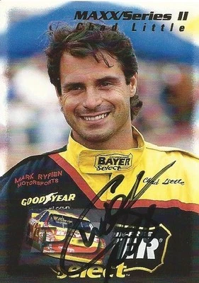 查德·利特尔亲笔签名签名 1995 年 MAXX 系列 II 赛车 NASCAR 交易卡 — 第 1/2 张图片