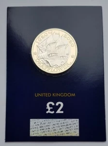 2020 Royal Mint Mayflower US Voyage 400th Anniversary BU £2 Two Pound BU Coin - Picture 1 of 5
