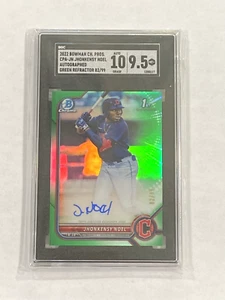 Jhonkensy Noel 2022 Bowman Chrome Green  Refractor Auto 82/99  SGC 10 9.5 - Picture 1 of 1