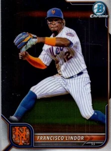 2022 Bowman Chrome Francisco Lindor New York Mets #73 - Picture 1 of 2