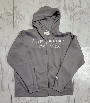 Chaqueta De Colección Abercrombie & Fitch New York Suave Polar York Gris Forrada Hombres XXL Foto 1 de 4