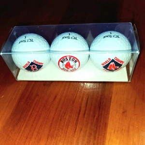 Bolas de golf vintage Boston Red Sox Wilson TC2 Tour manga sellada distancia máxima - Imagen 1 de 2
