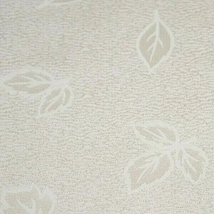 Vintage High End Off White Leaf Damask Fabric Textured 2 plus yards satin - Picture 1 of 4