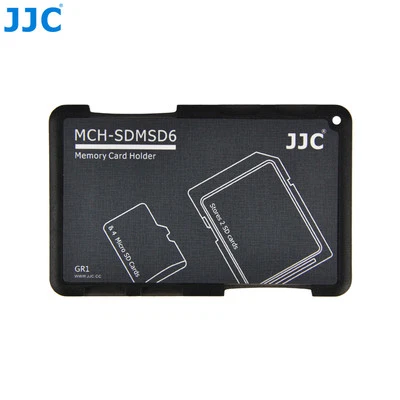JJC 0.2” Ultra Slim Wallet Memory Card Holder for 2 SD Cards + 4 Micro SD Cards - Image 1 of 4