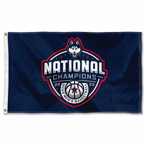 Connecticut Huskies UCONN Mens Basketball National Championship 3x5 Flag Cover