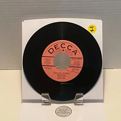 Burl Ives – Lonesome 7-7203 Decca – 32078, Promo - Image 1 of 2