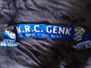 KRC GENK Belgium Fan Ultras Scarf Schal Buffanda Blue White - Bild 1 von 3