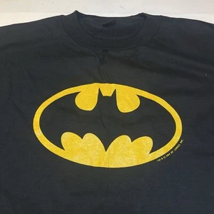 Nueva CAMISETA VINTAGE ANVIL GRAPHITTI DC COMICS BATMAN SUPERHÉROE Para Hombres XL Negra  - Imagen 1 de 8