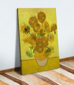 CANVAS WALL ART ARTWORK FRAMED PICTURE PRINT Vincent van Gogh Sunflowers