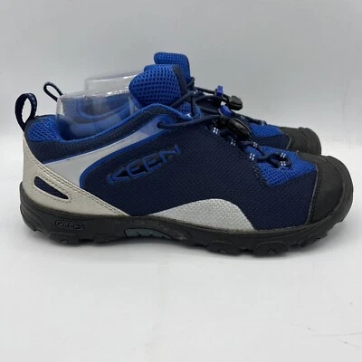 Zapatos de encaje Keen para senderismo al aire libre de caña baja para niños talla 5 azules Foto 1 de 4