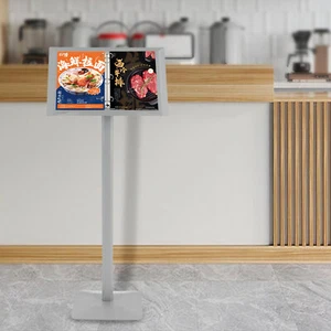 Ring Binder Stand Menus Catalogue Browser Floor Shelf Brochures Display Holder - Picture 1 of 14