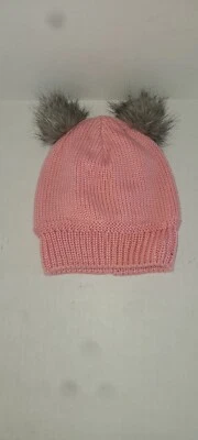 Columbia Beanie Womens w 2 Poms Pink And Grey - Image 1 of 4