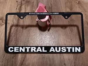 Telaio targa metallo concessionario auto Porsche Central Austin, Texas - Foto 1 di 3