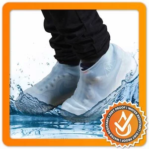 Wasserfeste Schuhüberzieher aus Silikon Überschuhe Regenschutz Schuhüberzieher - Bild 1 von 5