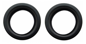 Pair 4" Inch Round LED Trailer Tail Light Black Rubber Grommets For RVs Trucks