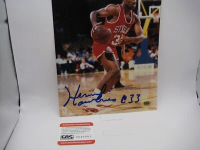FOTO AUTOGRAFIADA DE 8X10 JERSEY HAWKINS NBA GREAT76ERS CON CERTIFICADO DE AUTENTICIDAD ¡ENVÍO GRATUITO! Foto 1 de 3